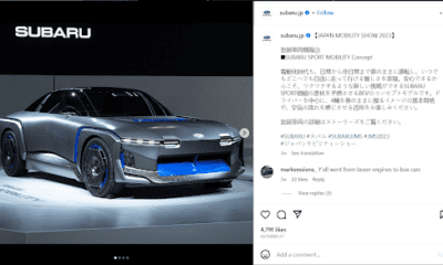 Subaru Takes Off and Drives Ahead with Futuristic Concepts: Air Mobility and Sporty EV