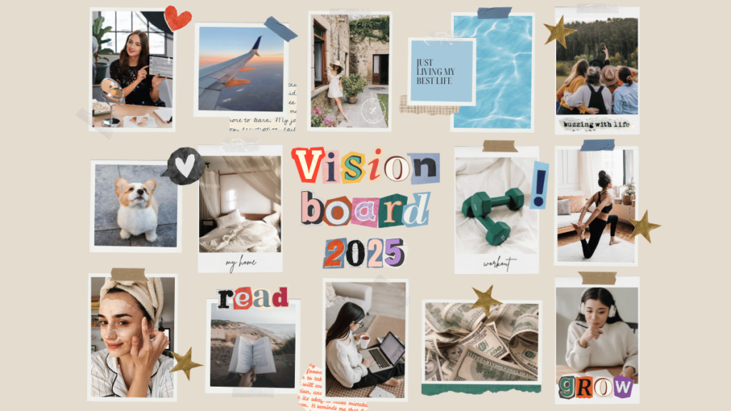 _2025 Vision Board Poster How To Make Your 2025 Vision Board: A Creator's Guide to Manifesting Success