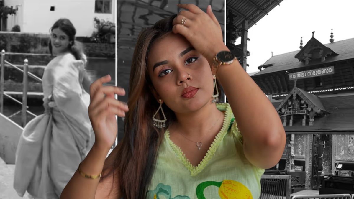 Jasmin Jaffar Faces Backlash for Video at Guruvayur Temple Pond in Kerala