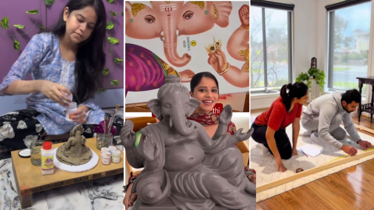 Ganesh Chaturthi 2025: Creators Who Made Their Own Ganpati Idols and Decorated With Love and Devotion