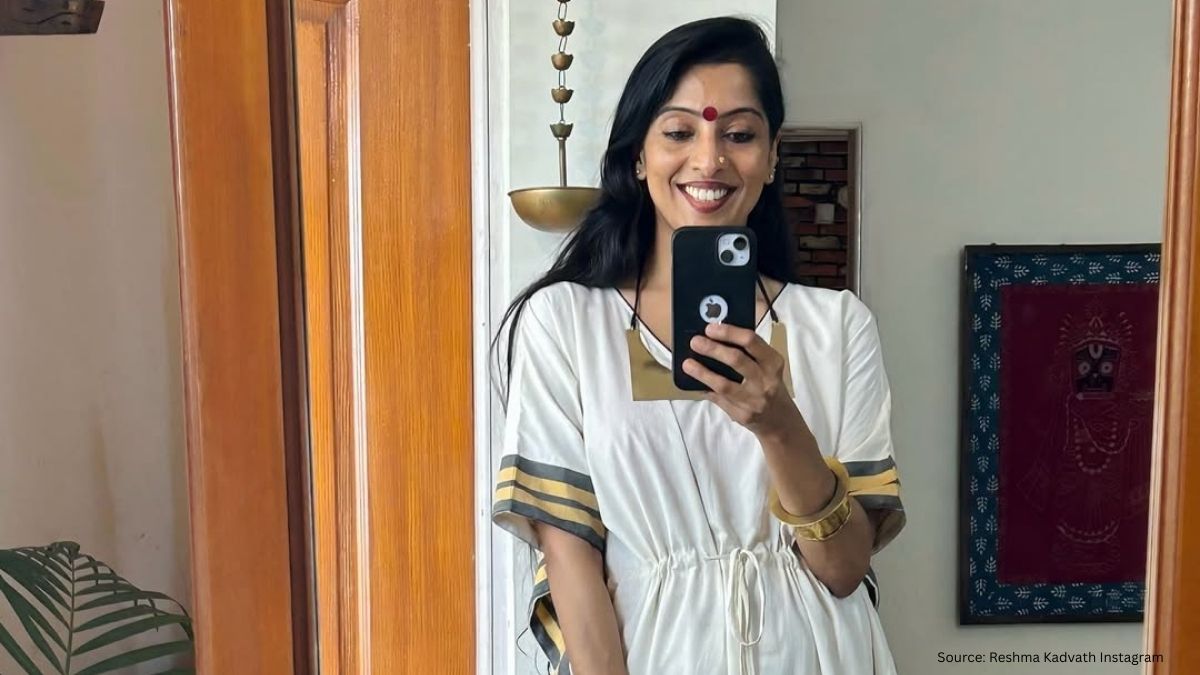 Reshma Kadvath Brings Sustainability to Onam 2025 with Upcycled Sarees