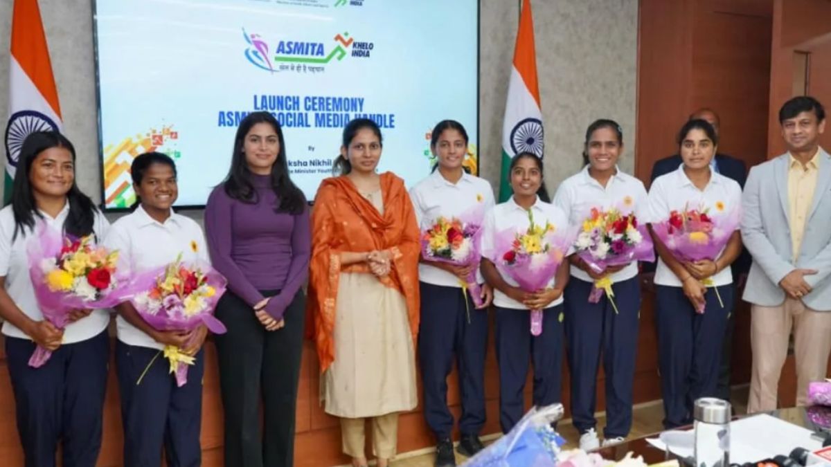 Raksha Khadse Felicitates Indian U-20 Women’s Rugby Heroes, Unveils ASMITA’s New Social Media Platforms