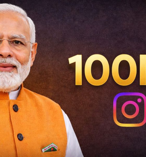 PM Narendra Modi Crosses 100 Million Instagram Followers