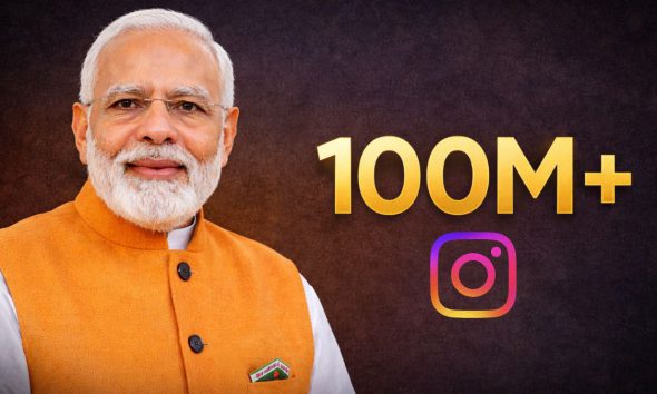 PM Narendra Modi Crosses 100 Million Instagram Followers