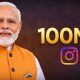 PM Narendra Modi Crosses 100 Million Instagram Followers
