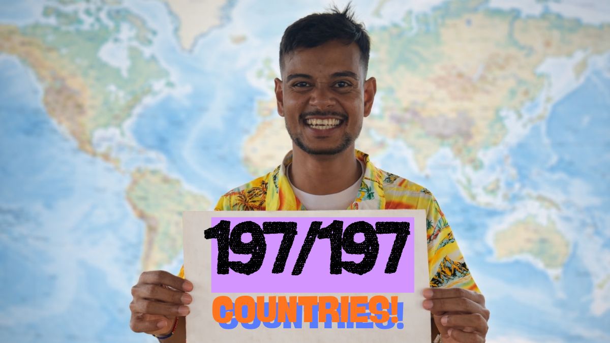 197/197 at 24 yrs old: Nomad Shubham Completes Decade-Long Global Journey Using Indian Passport
