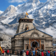 Pilgrims and travel creators trek through the rugged Himalayan path toward Kedarnath Temple, capturing moments of devotion, exhaustion, and reflection during the Kedarnath Yatra 2026.
