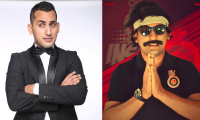 Mr. Nags, the comic alter ego of Danish Sait, interacting with Royal Challengers Bengaluru players, representing the blend of entertainment and sports storytelling.