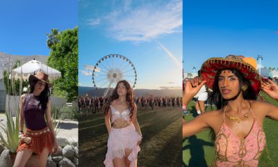 A collage of Desi influencers at Coachella 2026.