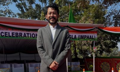 Rohan Philem, the Manipur Cyclist, working on the Mobile Canteen project to support displaced families in Moirang.