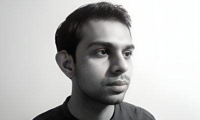 Mithil Thaker Indian visual artist and founder of STRT91 posing with his street-inspired illustrations.