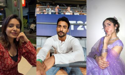 A collage of Indian skincare influencers including Sarandha Swain and Dr. Richa Negi sharing summer skin tips.