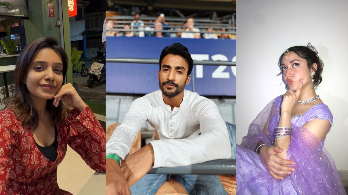 A collage of Indian skincare influencers including Sarandha Swain and Dr. Richa Negi sharing summer skin tips.