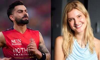 A side-by-side comparison of German influencer LizLaz and Indian cricketer Virat Kohli, highlighting the viral Instagram interaction.