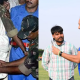 Prince Kumar, once rescued as a child from a 60-foot borewell in Kurukshetra, now grown up at 24, seen meeting MP Naveen Jindal at a polo ground, symbolising survival and resilience.