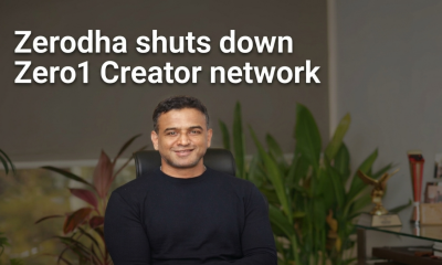 Zerodha Zero1 creator network shutdown announcement highlighting impact on financial influencers and content strategy