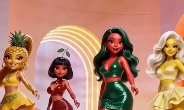 AI-generated music workflow showing a track moving from AI creation tools to viral Instagram Reels with surreal meme-style visuals, and then transitioning into Spotify streaming releases, representing the shift from short-form virality to music distribution platforms