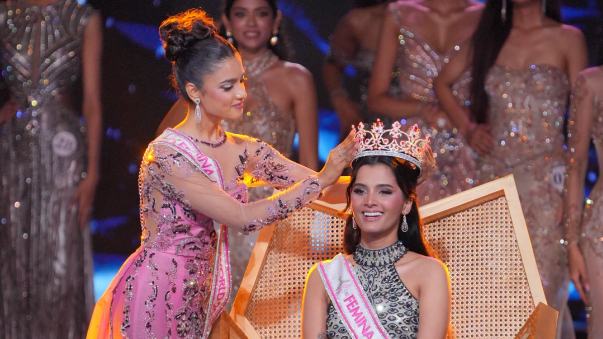 Sadhvi Satish Sail crowned Femina Miss India World 2026 at the grand finale, representing modern Indian beauty, entrepreneurship, and empowerment