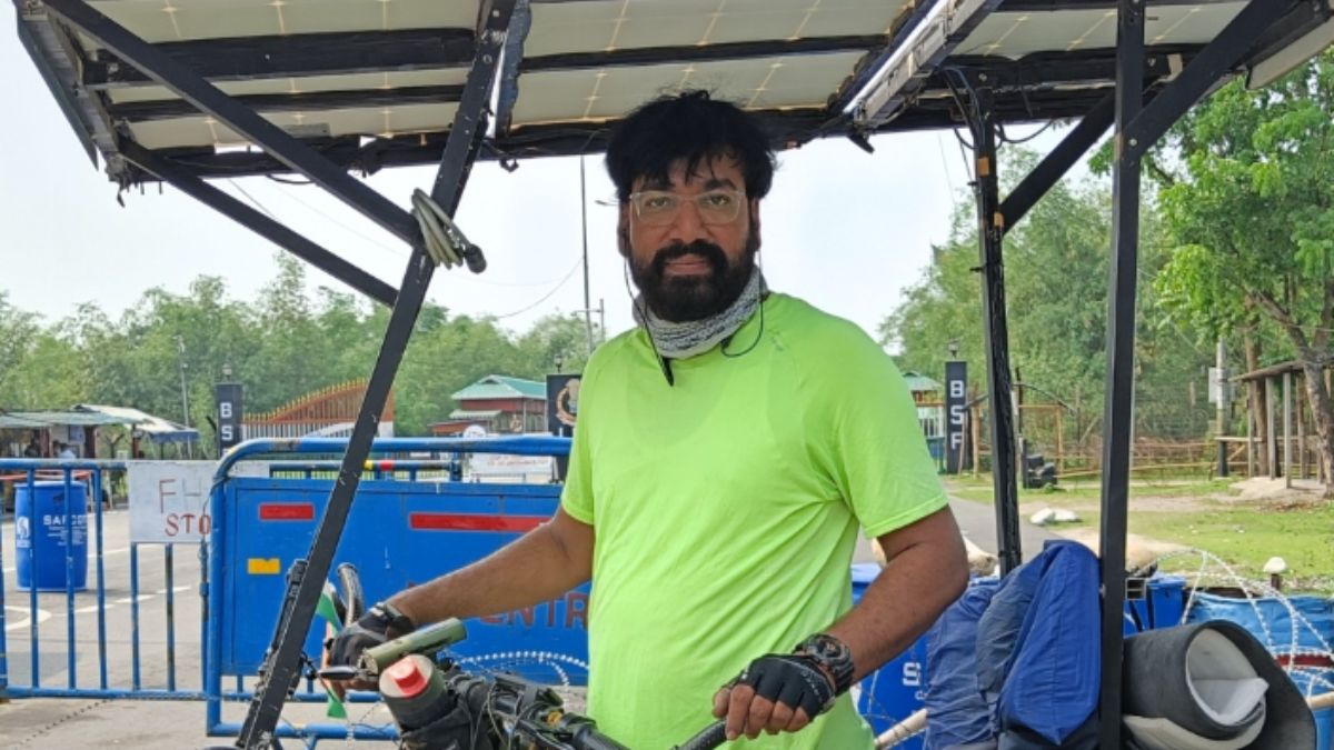 He Rode Across India Using Sunlight: Meet Kotresh Tambrallimath, The Man Behind The Solar-Powered Cycle Journey