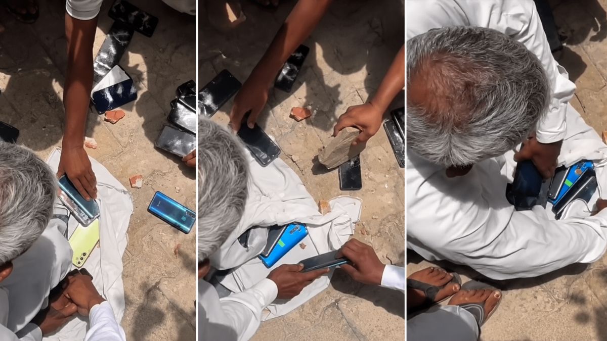 Rajasthan Villagers Smash Smartphones To Fight 'Addiction'; Viral Video Sparks Debate