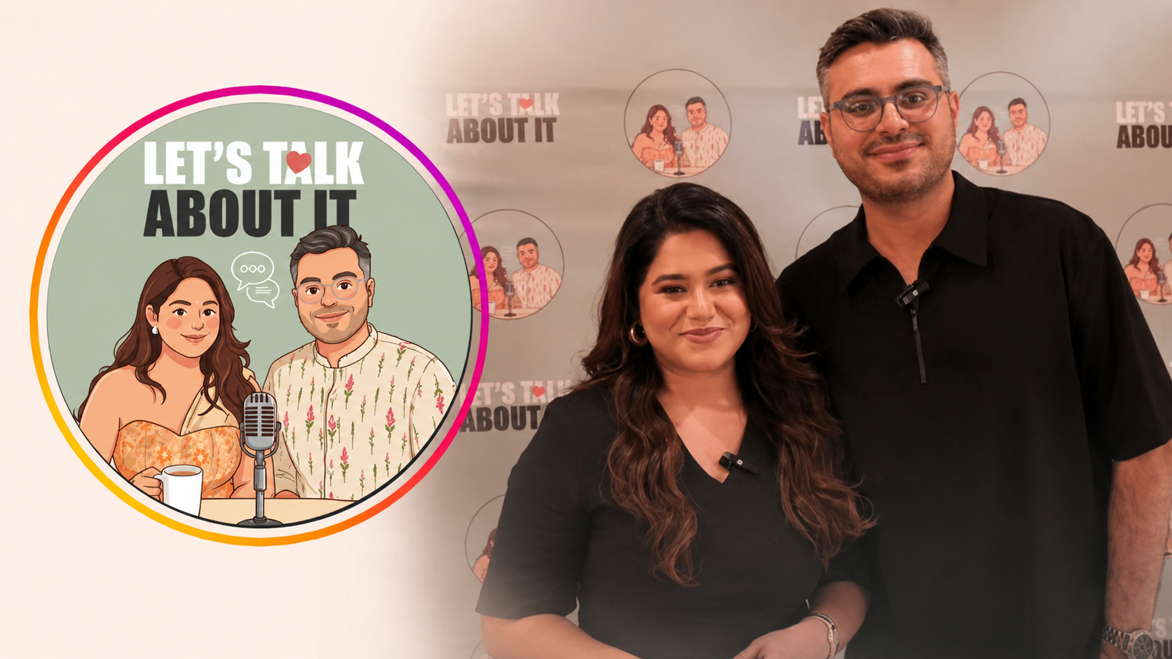 Vishakha & Divesh Launch Let's Talk About It Podcast