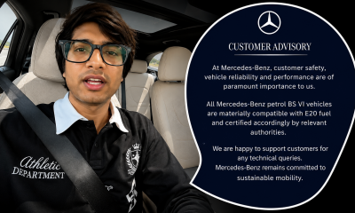 Mercedes Responds to Sourav Joshi's E20 Fuel Concerns