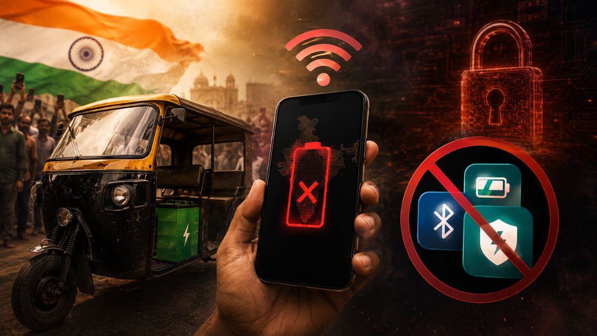 India Blocks Battery Apps After Viral E-Rickshaw Shutdown Videos Raise EV Security Concerns