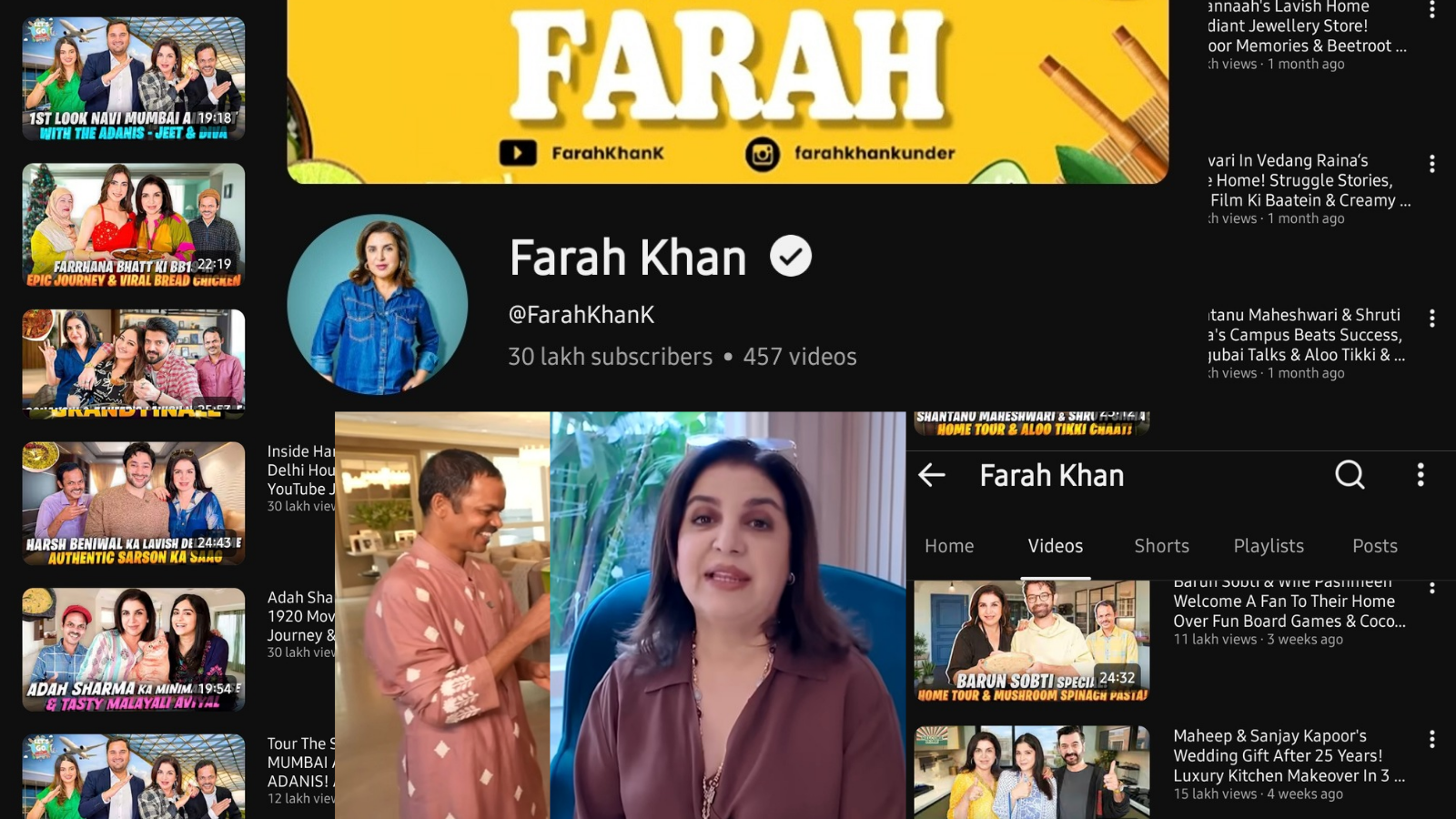 Farah Khan’s YouTube Channel Hits 3 Million Subscribers