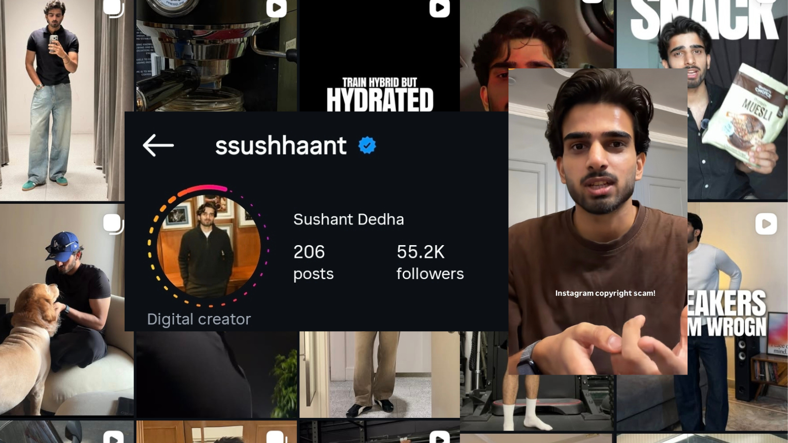 Sushant Dedha Faces Fake Copyright Strikes on Original Videos