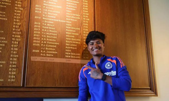 Indian Cricketer Kranti Gaud Earns Place on Lord's Honours Board
