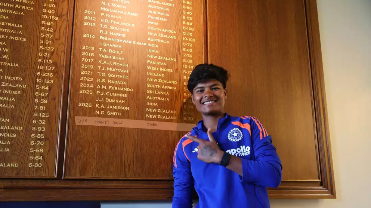 Indian Cricketer Kranti Gaud Earns Place on Lord's Honours Board