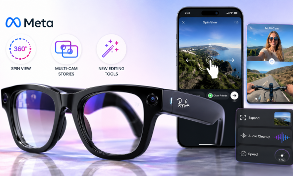 Meta Introduces Spin View, Multi-Cam Stories, And New Editing Tools For AI Glasses Users On Instagram