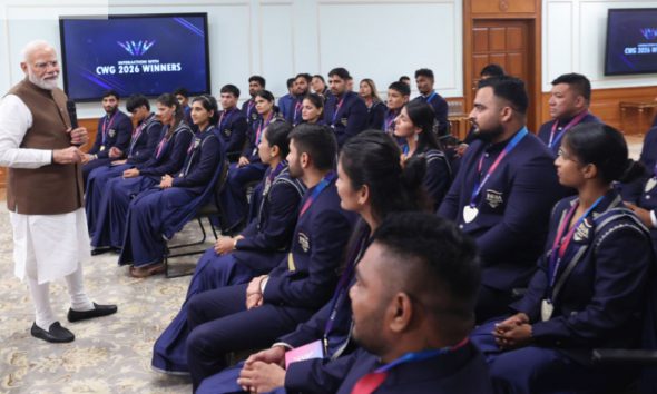 PM Modi Interacts With India’s Commonwealth Games Champions, Hails Sporting Success